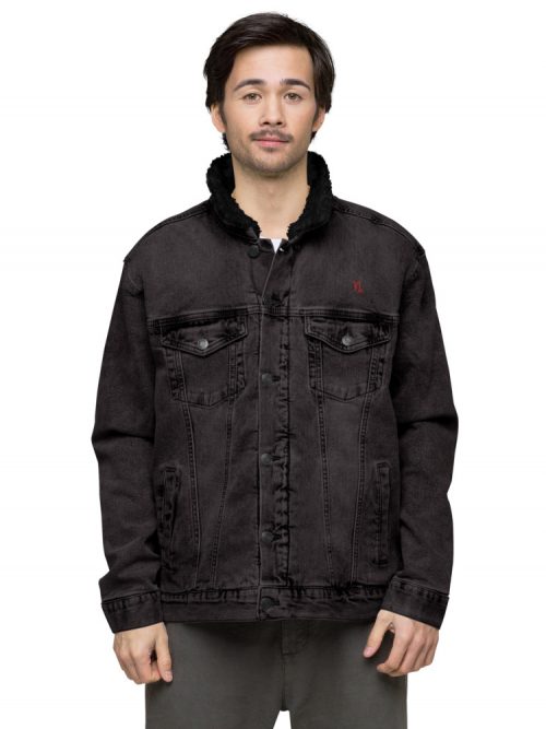 Veste sherpa en jean :Signe Capricorne