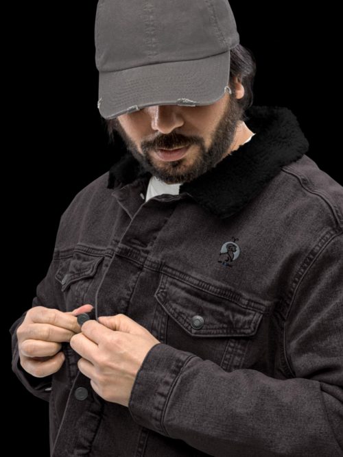 Veste sherpa en jean