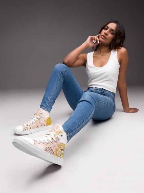 Baskets hautes en toile femme Signe Gémeuax